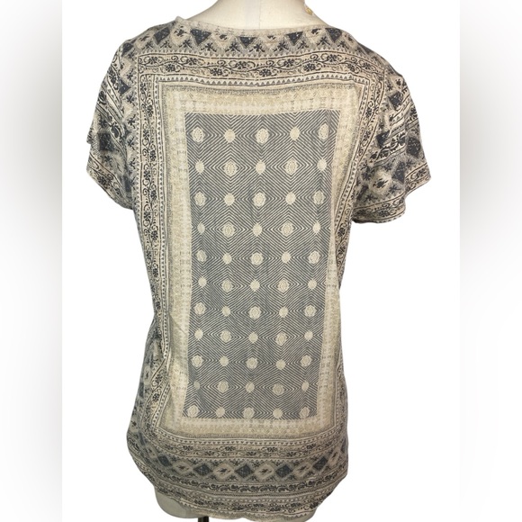 Lucky Brand Women's Geometric Print Top XL - Picture 2 of 4